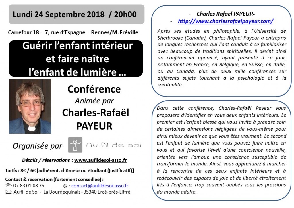 Flyer Conférence C.R. Payeur